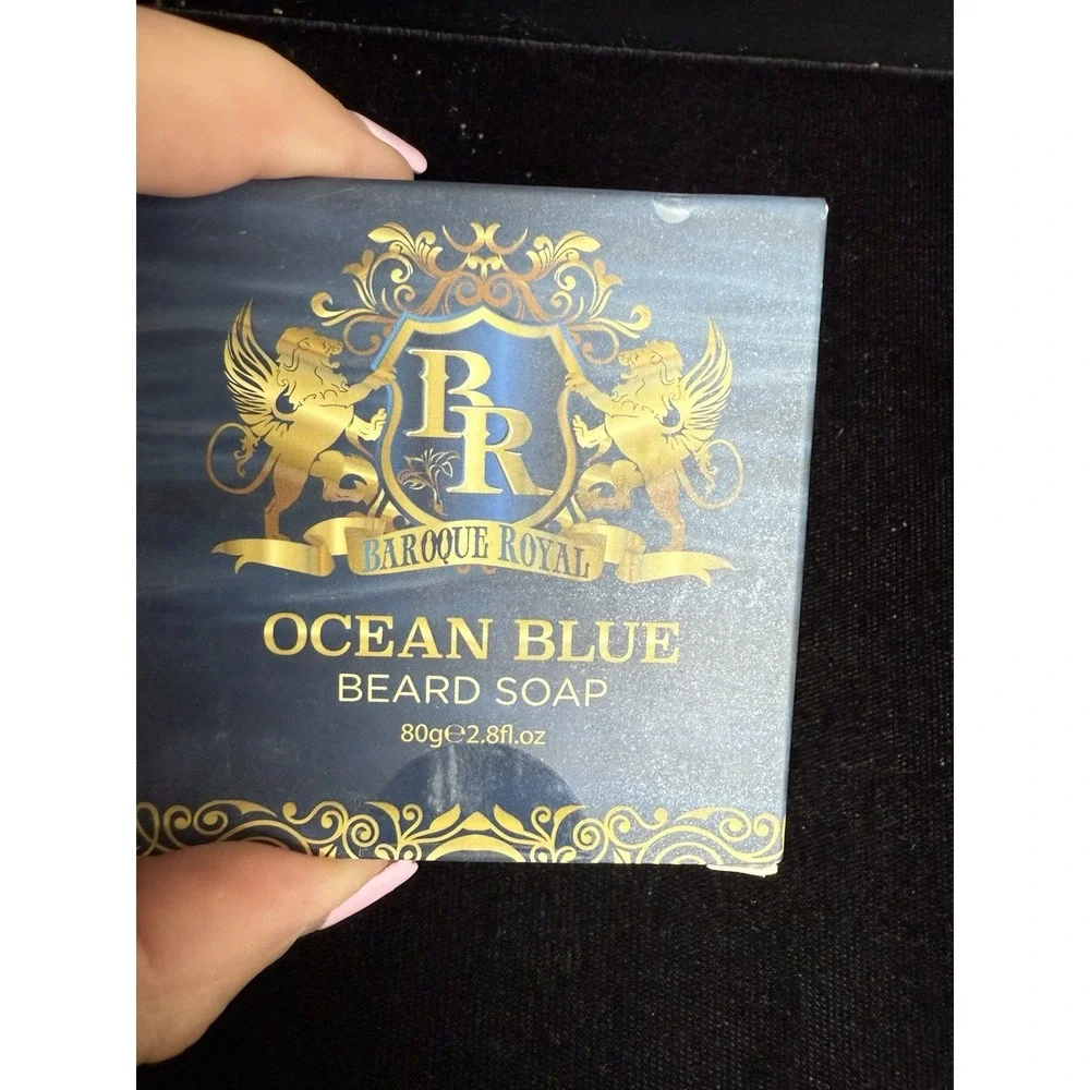 Baroque‎ Royal Ocean Blue Beard Soap 2.8 fl oz Bar NEW Lot 2.  4205